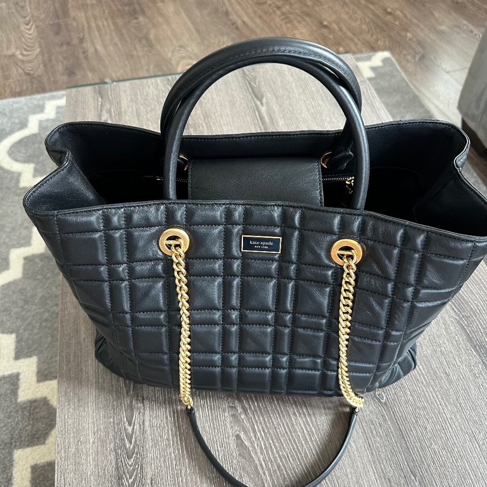 Evelyn Quilted Medium Convertible Shopper Bag by Kate Spade